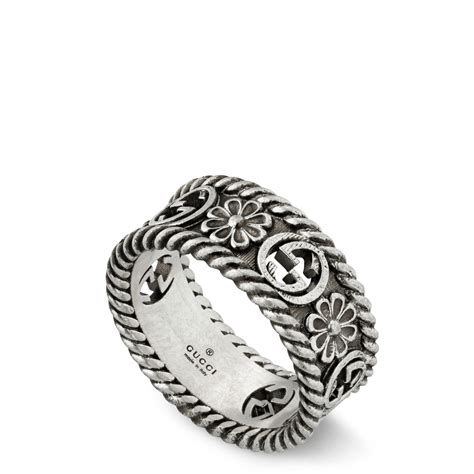 anillo gucci plata precio